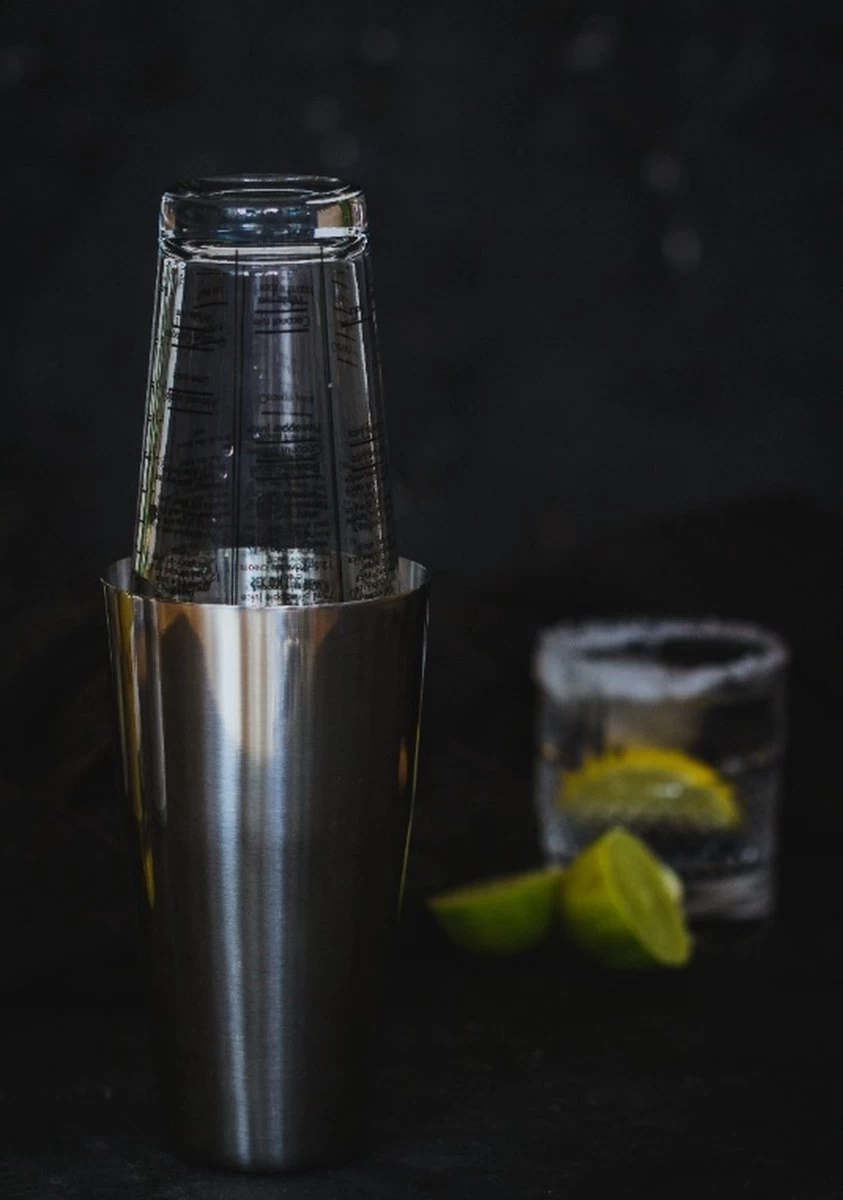 Barcraft Shaker à Cocktail Boston 400 Ml Acier Inoxydable/Verre Argent 5 Barcraft Shaker à Cocktail Boston 400 Ml Acier Inoxydable/Verre Argent – Image 3