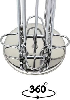 Porte-capsules De Café Compatible Nespresso (40 X Capsules) - Support Pour Capsules De Café Dosette De Café NESPRESSO - Distributeur De Capsules / Porte-capsules / Porte-capsules - Plateau 360° Et Antidérapant (argent) -Dégustation Délicate 845x1200