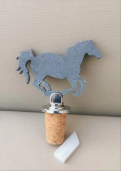Sparq Home - Bouchon à Vin - Cheval - Pierre à Savon - Bouchon à Vin - Accessoires Pour Le Vin