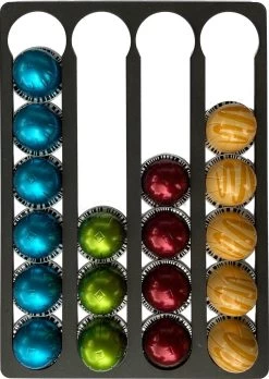 Nespresso Capsule Vertuo Holder - Porte - Gobelet Pour Nespresso Vertuo Coupes - 24 Capsules - Zwart
