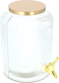 4goodz Carafe à Jus En Verres Avec Robinet Et Couvercle Dorés 5 Litres 17 4goodz Carafe à Jus En Verres Avec Robinet Et Couvercle Dorés 5 Litres -Dégustation Délicate 854x1200 2