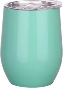 Casero Acier Inoxydable Isotherme Chaud Et Froid - Tasse Thermos - Café à Emporter - Mug De Voyage - 350 Ml Turquoise