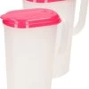 2x Pichet à Eau/pichet à Jus Transparent/rouge Avec Couvercle 2 Litres En Plastique - Pichet étroit Qui Tient Dans La Porte Du Réfrigérateur 1 2x Pichet à Eau/pichet à Jus Transparent/rouge Avec Couvercle 2 Litres En Plastique - Pichet étroit Qui Tient Dans La Porte Du Réfrigérateur -Dégustation Délicate 862x1200 2