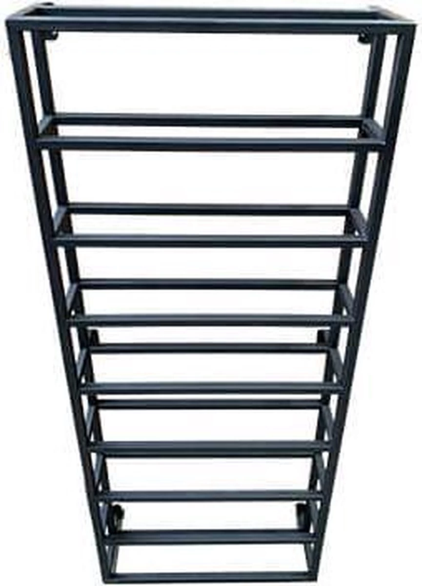 By Mooss Casier à Vin - Casier à Vin En Métal - Casier à Vin Suspendu - Range-bouteilles à Vin - 8 Bouteilles - Casier à Bouteilles - Casier à Vin Mural - Zwart 4 By Mooss Casier à Vin - Casier à Vin En Métal - Casier à Vin Suspendu - Range-bouteilles à Vin - 8 Bouteilles - Casier à Bouteilles - Casier à Vin Mural - Zwart – Image 2