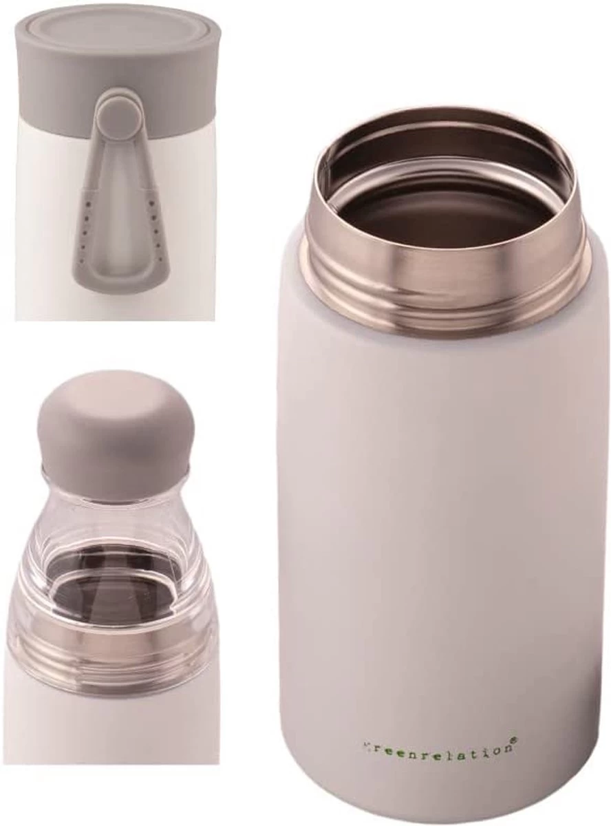 Greenrelation 2 Couvercles Bouteille Thermos Bouteille Coffee To Go Thermo Acier Inoxydable Tritan Thermique Tasse à Café 3 Greenrelation 2 Couvercles Bouteille Thermos Bouteille Coffee To Go Thermo Acier Inoxydable Tritan Thermique Tasse à Café