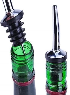 Bec Verseur D'huile D'olive En Acier Inoxydable Avec Bouchon - Bouchon Verseur - Verseur De Vin, Bouteille, Cocktail - Verseur D'huile En Plastique - Verseur De Liquide - Bar Et Cuisine -Dégustation Délicate 889x1200 1