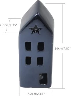 Maison En Céramique Zwart , Maison De Lumière Räder, Maison De Lumière, Petites Fenêtres, Ornements De Maison De Pain D'épice, Figures De Jardin De Maison De Jardin De Fées Pour -Dégustation Délicate 890x1200