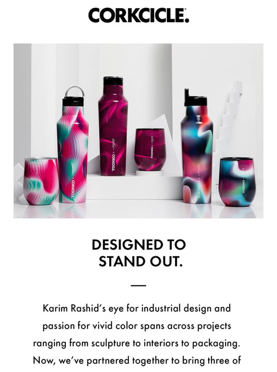 Gobelet à Boire Corkcicle Pour Vin Ou Café - Conçu Par Karim Rashid : "Chillwave" Gobelet De Voyage Isolé Sans Pied Avec Couvercle, Gobelet à Vin, Peut Contenir 355 Ml, 12 Oz 6 Gobelet à Boire Corkcicle Pour Vin Ou Café - Conçu Par Karim Rashid : "Chillwave" Gobelet De Voyage Isolé Sans Pied Avec Couvercle, Gobelet à Vin, Peut Contenir 355 Ml, 12 Oz – Image 4