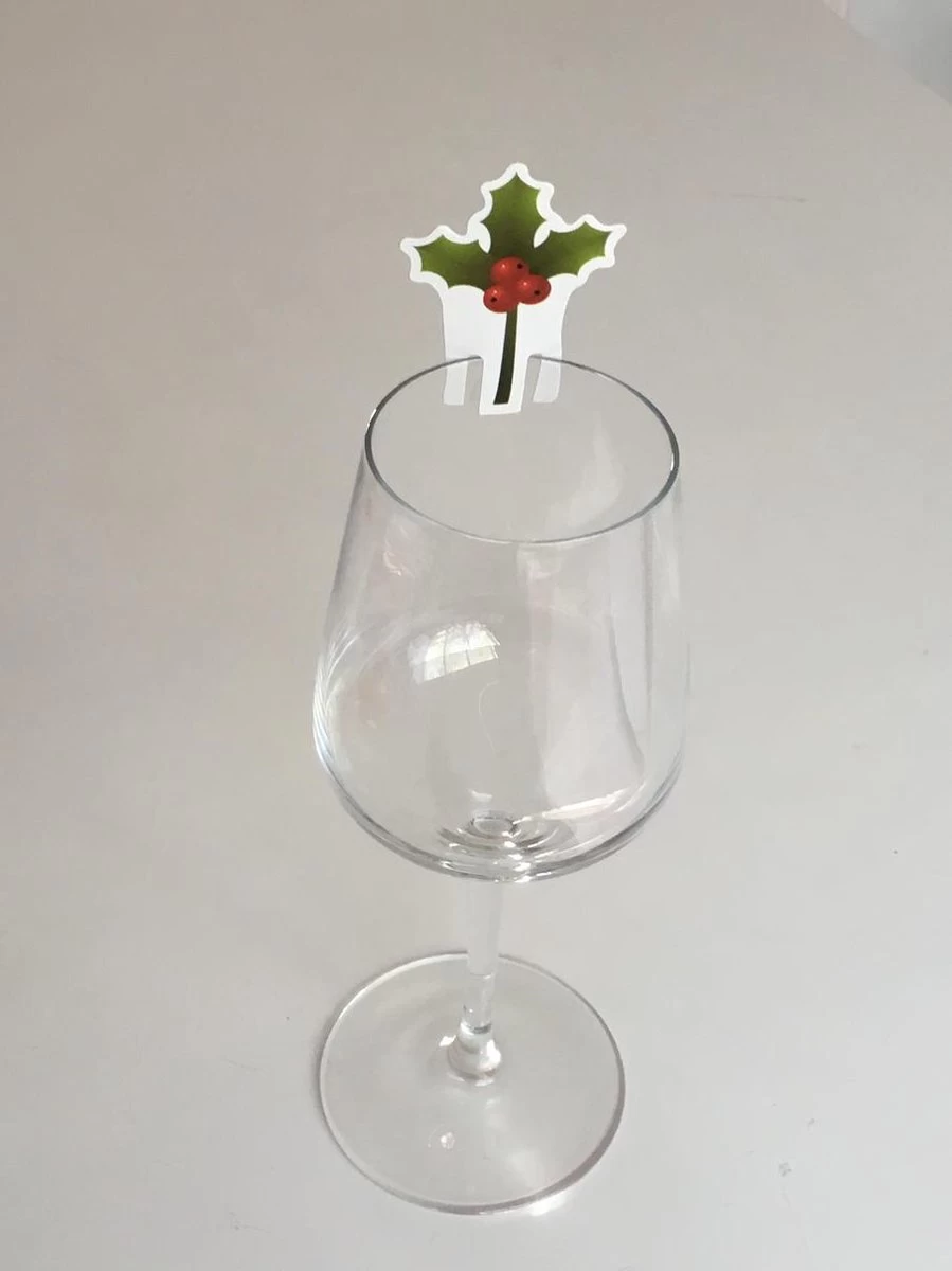 Noël - Décoration - Bonnet De Noel - Père Noël - Houx - Branche - Branche De Noël - Bonhomme De Neige - Glas à Vin - Verre - Fluut - Champagne - Décoration En Verre - 20 Pièces 4 Noël - Décoration - Bonnet De Noel - Père Noël - Houx - Branche - Branche De Noël - Bonhomme De Neige - Glas à Vin - Verre - Fluut - Champagne - Décoration En Verre - 20 Pièces – Image 2