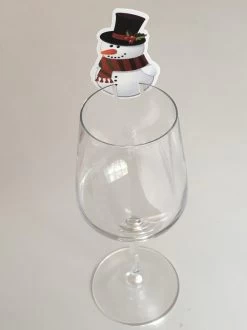 Noël - Décoration - Bonnet De Noel - Père Noël - Bonhomme De Neige - Renne - Glas à Vin - Verre - Fluut - Champagne - Décoration En Verre - 50 Pièces - Groot Paquet - Vin -Dégustation Délicate 899x1200 43