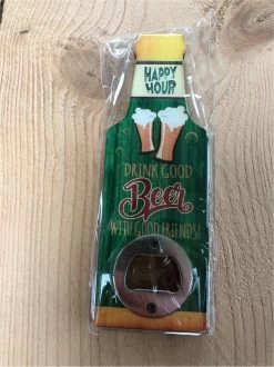 Décapsuleur Boisson Verte Bonne Bière Avec De Bons Amis Magnétique - Bière - Amusement - Ouvre - Ouvre-bière - Cadeau - Père - Papa