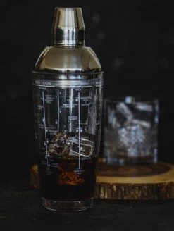 Barcraft Shaker à Cocktail Boston 700 Ml Glas/ Acier Inoxydable Argent -Dégustation Délicate 903x1200 1