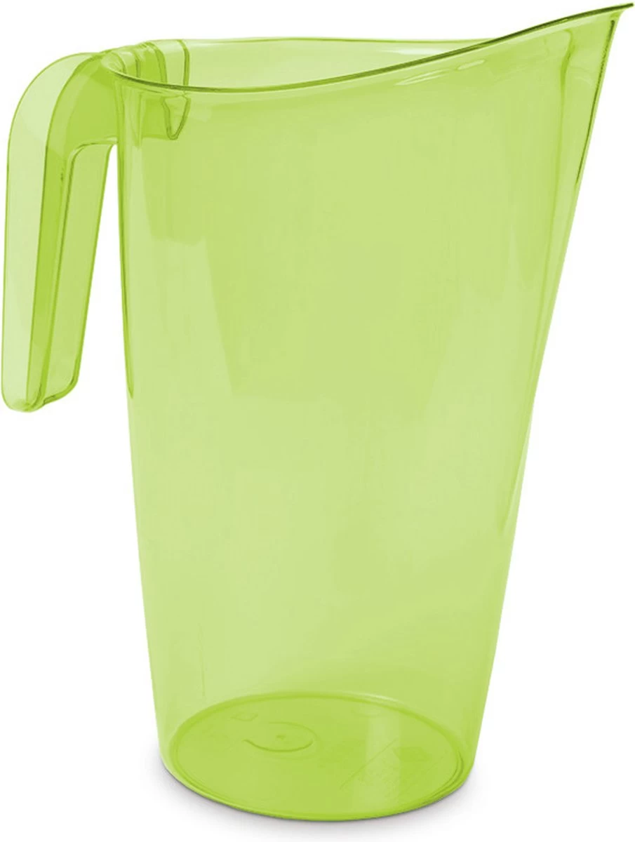 4 X Pichet à Eau / Pichet à Jus Transparent / Vert D'une Contenance De 1,75 Litres En Plastique Avec Anse Et Bec Verseur 4 4 X Pichet à Eau / Pichet à Jus Transparent / Vert D'une Contenance De 1,75 Litres En Plastique Avec Anse Et Bec Verseur – Image 2