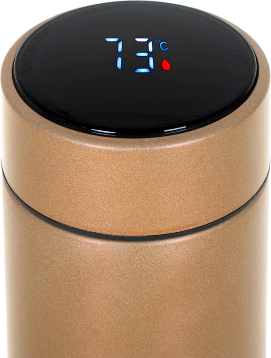 Tasse Thermos Et Bouteille Thermos Avec Affichage Du Degré LED Et Passoire à Thé/café 500 Ml - Tasse Thermos - Bouteille Isotherme - Perfect Pour Le Café, Le Thé Et Les Aliments Pour Bébé - Goud 12 Tasse Thermos Et Bouteille Thermos Avec Affichage Du Degré LED Et Passoire à Thé/café 500 Ml - Tasse Thermos - Bouteille Isotherme - Perfect Pour Le Café, Le Thé Et Les Aliments Pour Bébé - Goud – Image 10