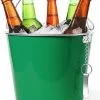 Seau à Glace/seau à Bière Métal Vert - 6L - Seau à Boissons - Refroidisseur à Boissons - Refroidisseur à Vin -Dégustation Délicate 911x1200