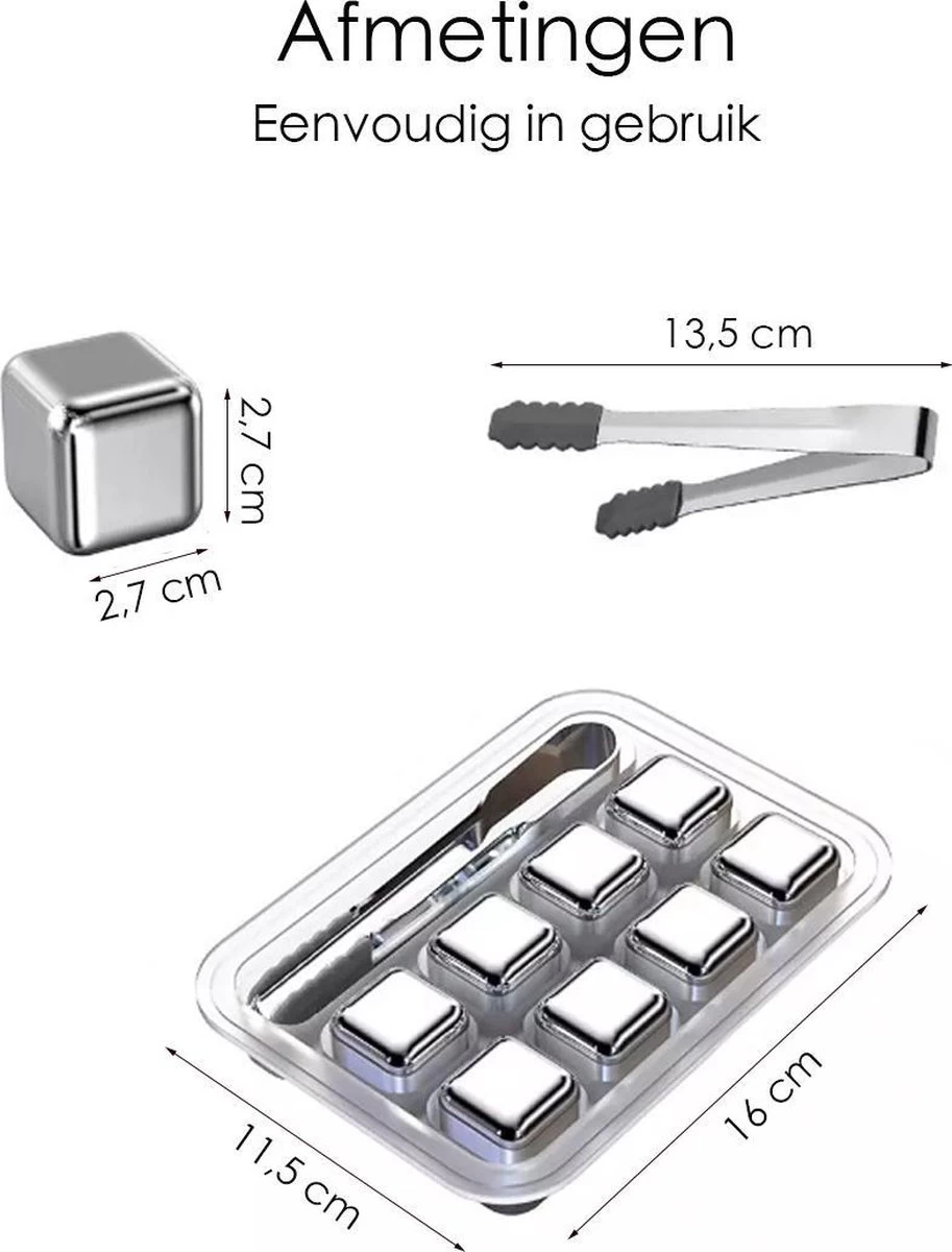 FLOKOO Whisky Stones Set (8 Pièces) Incl. - Pierres Whisky Les Tenailles - Luxe Coffret Cadeau Homme - Femme Cubes De Glace Réutilisables - Icecubes Avec Des Pinces 8 Pièces 6 FLOKOO Whisky Stones Set (8 Pièces) Incl. - Pierres Whisky Les Tenailles - Luxe Coffret Cadeau Homme - Femme Cubes De Glace Réutilisables - Icecubes Avec Des Pinces 8 Pièces – Image 4