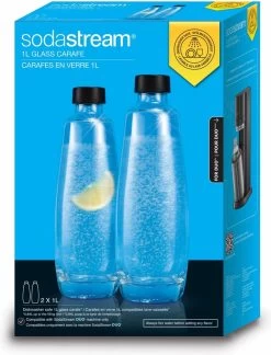 SodaStream - Pack De 2 Carafes En Verre 1L - Compatible Uniquement Avec SodaStream DUO -Dégustation Délicate 914x1200 3