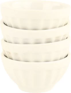 Porte-sachets à Thé Orange85 - Soucoupe Pour Sachets De Thé - Pointe à Thé - Sauce - Plat à Trempette - 4 Pièces - Wit