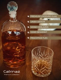 Catrinaz® - Carafe Premium Tête De Mort - Carafe - Carafe - Carafe à Tequila - Carafe à Whisky - Carafe - Tête De Mort - 1L - Coffret Cadeau Luxe - Cadeau Homme & Femme -Dégustation Délicate 920x1200 1