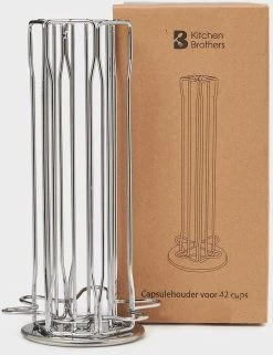 KitchenBrothers Porte-capsule Rotatif - Distributeur De Gobelets Et Support - 42 Capsules - Acier Inoxydable - Argent 19 KitchenBrothers Porte-capsule Rotatif - Distributeur De Gobelets Et Support - 42 Capsules - Acier Inoxydable - Argent -Dégustation Délicate 922x1200