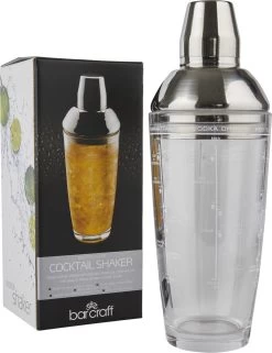 Barcraft Shaker à Cocktail Boston 700 Ml Glas/ Acier Inoxydable Argent -Dégustation Délicate 922x1200 4