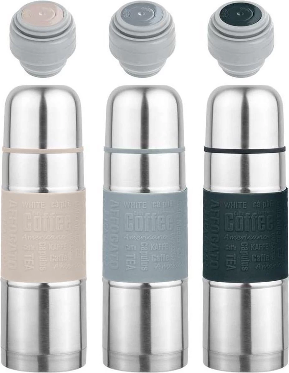 YILTEX - Bouteille Isotherme / Thermos / Bouteille Thermos / Fiole Thermos 0,75 Litre / Bouteille Thermos 0,75 Litre - Acier Inoxydable - 0,75l - Grijs 4 YILTEX - Bouteille Isotherme / Thermos / Bouteille Thermos / Fiole Thermos 0,75 Litre / Bouteille Thermos 0,75 Litre - Acier Inoxydable - 0,75l - Grijs – Image 2