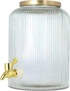 4goodz Carafe à Jus En Verres Avec Robinet Et Couvercle Dorés 5 Litres 20 4goodz Carafe à Jus En Verres Avec Robinet Et Couvercle Dorés 5 Litres -Dégustation Délicate 930x1200