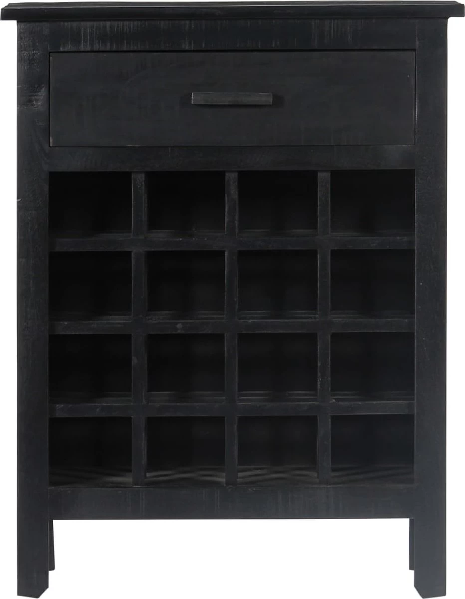 Prolenta Premium - Casier à Vin 56x35x75 Cm Bois De Manguier Massif Noir - Maison Et Jardin 4 Prolenta Premium - Casier à Vin 56x35x75 Cm Bois De Manguier Massif Noir - Maison Et Jardin – Image 2
