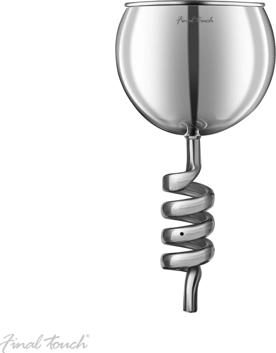Final Touch - Accessoire Twister D'aérateur De Vin En Acier Inoxydable 3 Final Touch - Accessoire Twister D'aérateur De Vin En Acier Inoxydable
