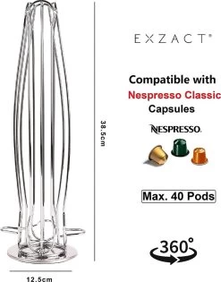 Porte-capsules De Café Compatible Avec Nespresso (40 X Capsules) - Support Pour Capsules De Café Dosette De Café NESPRESSO - Distributeur De Capsules / Support De Capsules / Porte-capsules - Rotatif à 360° Et Antidérapant 12 Porte-capsules De Café Compatible Avec Nespresso (40 X Capsules) - Support Pour Capsules De Café Dosette De Café NESPRESSO - Distributeur De Capsules / Support De Capsules / Porte-capsules - Rotatif à 360° Et Antidérapant -Dégustation Délicate 941x1200