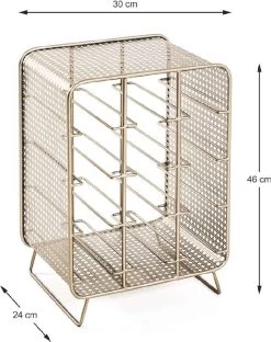 Porte-bouteilles - Porte-bouteilles De Vin Doré Moderne - 12 Bouteilles Optiquement Flottantes - Porte-bouteilles Pré-assemblé - Porte-bouteilles - 30 X 24 X 40 Cm 10 Porte-bouteilles - Porte-bouteilles De Vin Doré Moderne - 12 Bouteilles Optiquement Flottantes - Porte-bouteilles Pré-assemblé - Porte-bouteilles - 30 X 24 X 40 Cm -Dégustation Délicate 949x1200