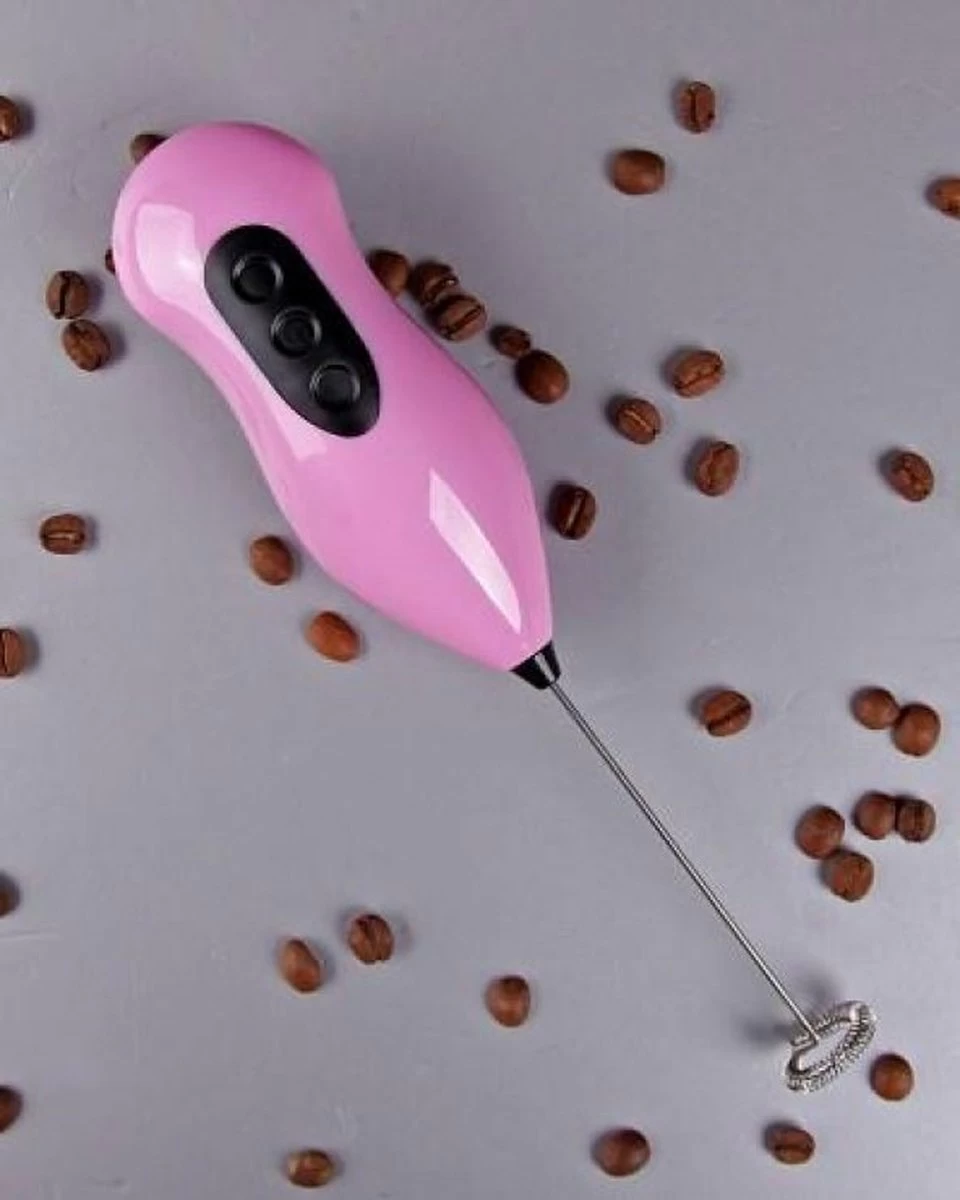 Mousseur à Lait - Mousseur à Lait électrique Pour Une Délicieuse Mousse De Lait - Mousseur à Lait Simple Et Facile - Mousseur à Lait Manuel Rose 4 Mousseur à Lait - Mousseur à Lait électrique Pour Une Délicieuse Mousse De Lait - Mousseur à Lait Simple Et Facile - Mousseur à Lait Manuel Rose – Image 2