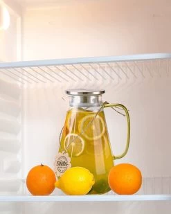 Smith's Mason Jars Cuisinière Et Pichet En Verres Idéal Pour Réfrigérateur, Pichets à Eau, Couvercle à 2 Voies, Pichet En Verre Borosilicaté Léger Et Durable Avec Poignée, Design Classique | Bocaux Mason De Smith -Dégustation Délicate 960x1200 11