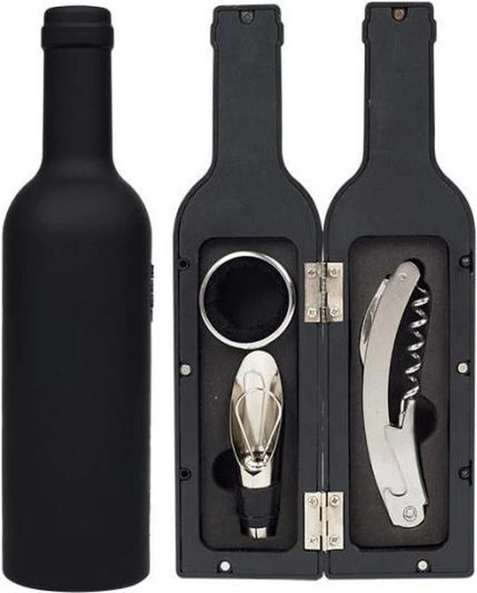 Coffret Cadeau Aretica Wine 5 Pièces - Coffret Cadeau - Bec Verseur - Bouchon à Vin - Tire-bouchon - Anneau Anti-goutte Et Coupe-feuille - Bel Emballage Cadeau - Bouteille De Vin 3 Coffret Cadeau Aretica Wine 5 Pièces - Coffret Cadeau - Bec Verseur - Bouchon à Vin - Tire-bouchon - Anneau Anti-goutte Et Coupe-feuille - Bel Emballage Cadeau - Bouteille De Vin