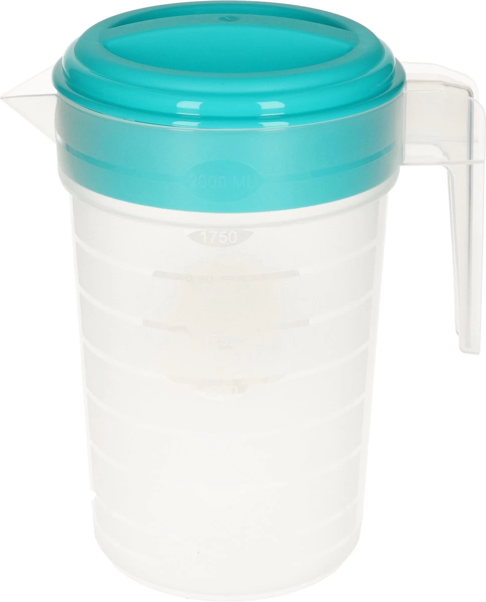Carafe à Eau/pot à Jus Transparent/bleu Avec Couvercle 2 Litres En Plastique¿½- Pichet étroit Qui Tient Dans La Porte Du Réfrigérateur 3 Carafe à Eau/pot à Jus Transparent/bleu Avec Couvercle 2 Litres En Plastique¿½- Pichet étroit Qui Tient Dans La Porte Du Réfrigérateur