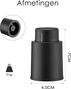 Behave Vin Stopper - Pompe à Vide à Vin - Vin Cap - Bouchon à Vin - économiseur De Vin - Bouchon De Bouteilles - Noir 15 Behave Vin Stopper - Pompe à Vide à Vin - Vin Cap - Bouchon à Vin - économiseur De Vin - Bouchon De Bouteilles - Noir -Dégustation Délicate 970x1200 1