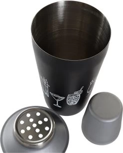 2x Shakers à Cocktails Noirs 500 Ml En Acier Inoxydable - Fournitures De Cuisine - Fournitures Bar/café - Réaliser Des Cocktails - Mix/ Shake Cups -Dégustation Délicate 973x1200 4