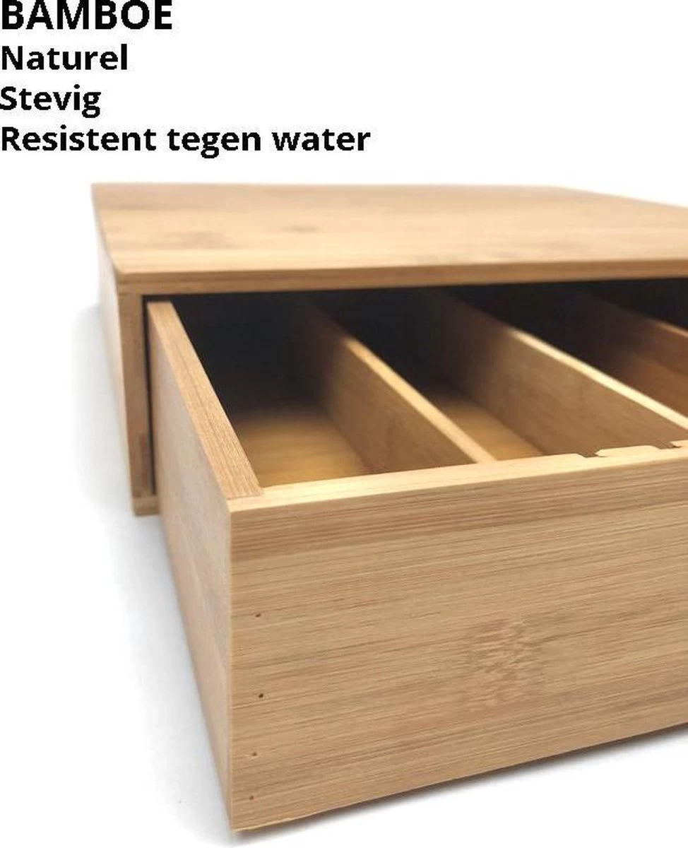 Made4Home® - Porte-capsule Avec Tiroir | Bambou | Max. 64 Tasses/capsules | Universel | Porte- Café | Organisateur | Naturel | Porte-gobelet | Dolce Gusto | (N) Espresso 6 Made4Home® - Porte-capsule Avec Tiroir | Bambou | Max. 64 Tasses/capsules | Universel | Porte- Café | Organisateur | Naturel | Porte-gobelet | Dolce Gusto | (N) Espresso – Image 4