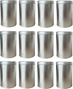 Lot De 12 Boîtes Rondes En Tôle Avec Couvercle - Boîte De Rangement - Boîte De Rangement - Boîte à Thé - Diamètre 7,2 Cm - Hauteur 10,7 Cm 11 Lot De 12 Boîtes Rondes En Tôle Avec Couvercle - Boîte De Rangement - Boîte De Rangement - Boîte à Thé - Diamètre 7,2 Cm - Hauteur 10,7 Cm -Dégustation Délicate 980x1200