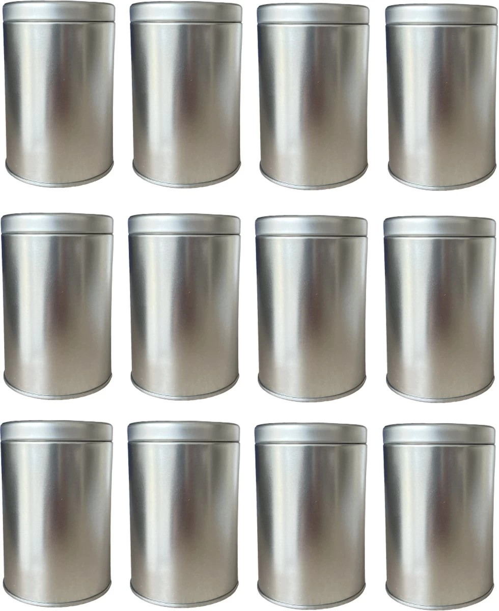 Lot De 12 Boîtes Rondes En Tôle Avec Couvercle - Boîte De Rangement - Boîte De Rangement - Boîte à Thé - Diamètre 7,2 Cm - Hauteur 10,7 Cm 7 Lot De 12 Boîtes Rondes En Tôle Avec Couvercle - Boîte De Rangement - Boîte De Rangement - Boîte à Thé - Diamètre 7,2 Cm - Hauteur 10,7 Cm – Image 5