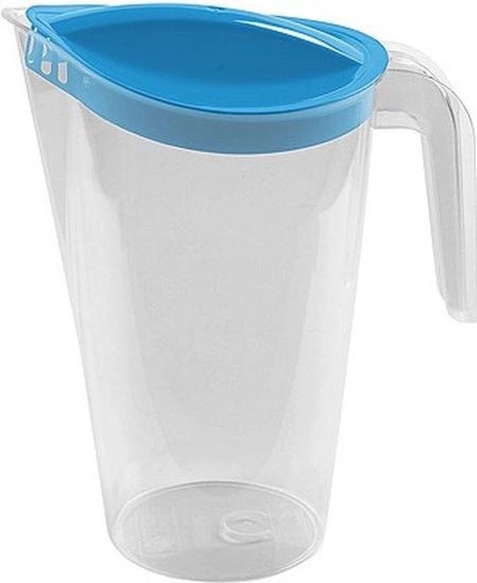 2x Pichets à Eau / Pichets à Jus Avec Couvercles Bleus 1, 75 Litres En Plastique 13 X 22 Cm - Pichets De Taille Compacte Qui Rentrent Dans La Porte Du Réfrigérateur - Pichets à Jus / Pichets à Eau / Pichets / Pichets à Limonade 4 2x Pichets à Eau / Pichets à Jus Avec Couvercles Bleus 1, 75 Litres En Plastique 13 X 22 Cm - Pichets De Taille Compacte Qui Rentrent Dans La Porte Du Réfrigérateur - Pichets à Jus / Pichets à Eau / Pichets / Pichets à Limonade – Image 2