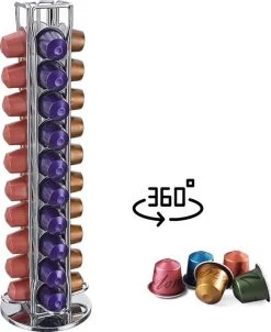 Porte-gobelet à Café Reatic® - Porte-filtre à Café - Porte-capsule Rotatif - Rotatif à 360 Degrés - Pour 40 Tasses - Support De Rangement Pour Café