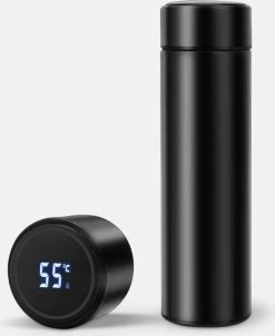 Shopping Pour Tous - Thermos Smart Avec Thermomètre - Verseuse Isolante - Rose Foncé- Cadeau - Cadeau De Noël -père Fils Ou Ami-- Biberon- Thermos - Bouteille Isotherme -Dégustation Délicate 983x1200 1