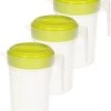 3x Pichet à Eau/pichet à Jus Transparent/vert Avec Couvercle 2 Litres En Plastique - Pichet étroit Qui Tient Dans La Porte Du Réfrigérateur -Dégustation Délicate 988x1200 6