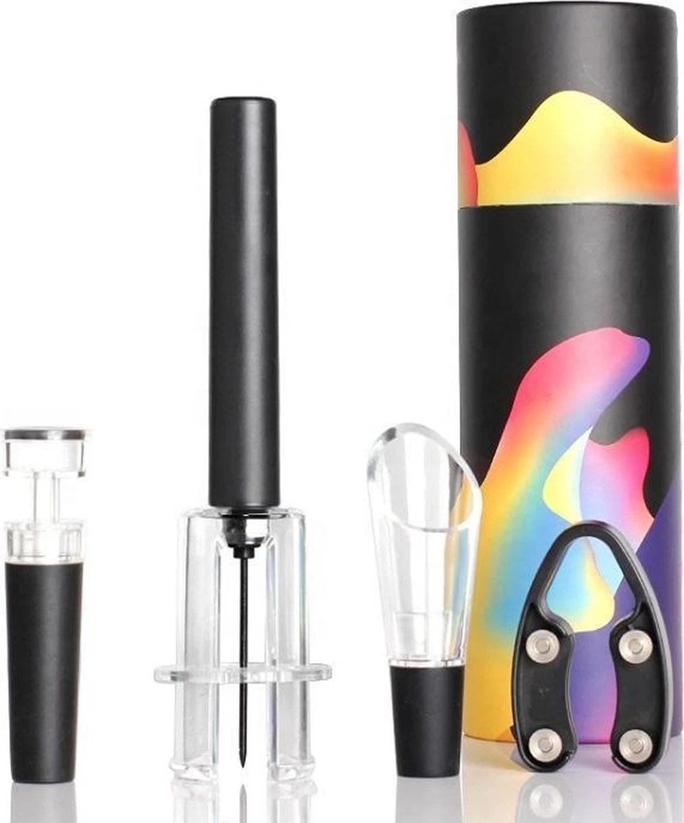 Ensemble D'ouvre-vin Paddio - Ensemble De Vin De Luxe Avec Tire-bouchon, Bec Verseur, Bouchon De Vin Et Coupe-papier - Coffret Cadeau - Coffret Cadeau 4 Ensemble D'ouvre-vin Paddio - Ensemble De Vin De Luxe Avec Tire-bouchon, Bec Verseur, Bouchon De Vin Et Coupe-papier - Coffret Cadeau - Coffret Cadeau – Image 2