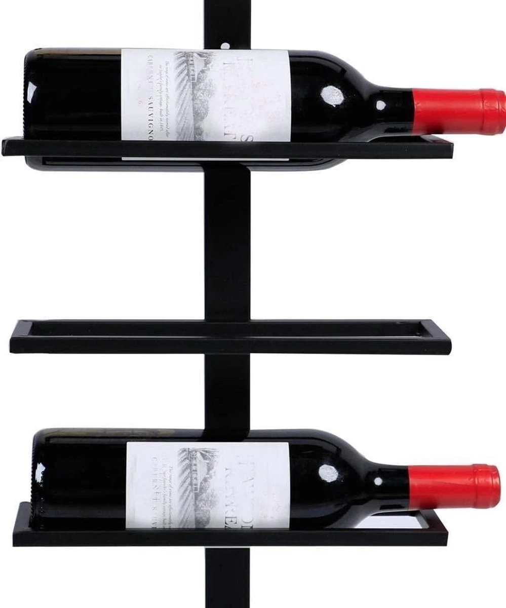 Casier à Vin, Porte-bouteilles, Casier à Bouteilles, Casier De Rangement Mural, Métal, 10 Bouteilles, Noir 6 Casier à Vin, Porte-bouteilles, Casier à Bouteilles, Casier De Rangement Mural, Métal, 10 Bouteilles, Noir – Image 4